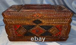 Tramp Art box, from Black Forest 1880 1900
