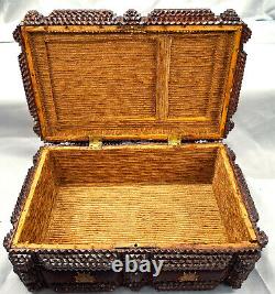 Tramp Art box, from Black Forest 1880-1900