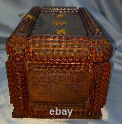 Tramp Art box, from Black Forest 1896