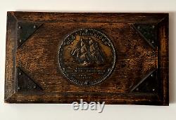 U. S. S. Constitution Wood Relic Old Ironsides Made From The Original Hull