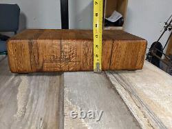 Unique Butcher Block Hand Crafted from Last U. S. Navy Wooden Hull Mine Sweepers