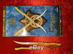 United Cutlery Fighting Knives Of Legolas From Lord Of The Rings Original Releas