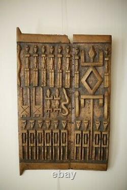 Unusual African Dogon door panel from Mali