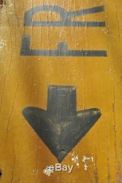 VINTAGE AUTHENTIC FREEDOM WOOD TRAFFIC DIRECTION SIGN from FREEDOM MAINE