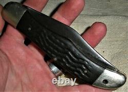 VINTAGE CASE XX 10 DOT 6165 FOLDING POCKET KNIFE GREAT PATINA FROM USE vafo