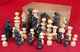 Vintage French Chess Set Hand Made From Wood With Original Box