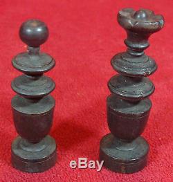 VINTAGE FRENCH CHESS SET HAND MADE FROM WOOD with original box