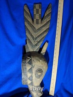 Very Large Animal Mask from Burkina Faso Authentic Carved African Wood Art