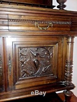 Very Rare History charming French Antique cabinet/buffet From France