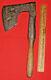 Vintage 1600s British Axe With Faint Maker's Mark, Original Handle From Scotland
