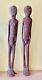 Vintage 1950 Hand Carved Wood Male And Female Figures From West Timor, Indonesia