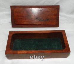 Vintage 1980 Jeffrey Seaton Signed Wooden Box 6x2.75 Cut from One Piece Rare