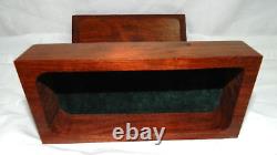 Vintage 1980 Jeffrey Seaton Signed Wooden Box 6x2.75 Cut from One Piece Rare