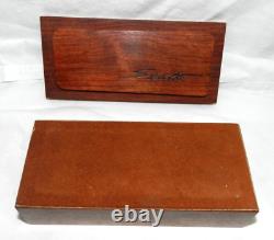 Vintage 1980 Jeffrey Seaton Signed Wooden Box 6x2.75 Cut from One Piece Rare