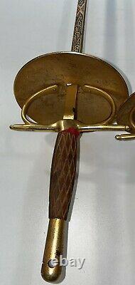 Vintage 42 Pair Fencing Swords SPANISH TOLEDO Epee from Spain Ornate Practice