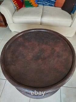 Vintage African Hand Carved Stool from Bamileke Tribe Cameroon