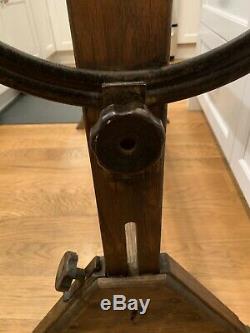 Vintage Antique Hamilton Drafting Table Wood BASE ONLY From Philco Radio. Parts