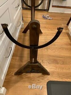 Vintage Antique Hamilton Drafting Table Wood BASE ONLY From Philco Radio. Parts