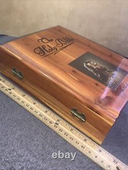 Vintage Box For Holding Holy Bible. Made From Cedar, 1000 Islands N. Y