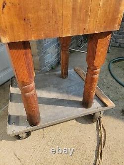 Vintage Butcher Block Table From Wide Awake Market Detroit