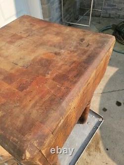 Vintage Butcher Block Table From Wide Awake Market Detroit