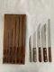 Vintage Case Xx Knife Set Of 5 With Wooden Block From The 1940's