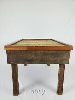 Vintage Coffee Table From Reclaimed Wood Rustic Farmhouse Primitive Furniture