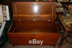 Vintage Handmade Solid Wood Blanket Storage Chest Box Hope Chest from an Estate