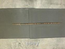 Vintage IFUGAO Iron Wood Tribal Hand Forged 60 Spear from Philippines