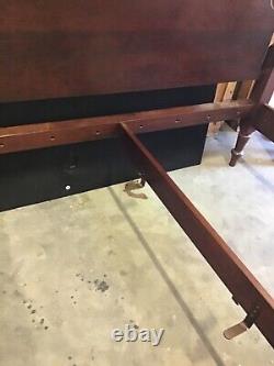 Vintage King Size Four Poster 60 High Mahogany Bed From 1970's