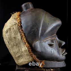 Vintage Makonde Helmet from Tanzania