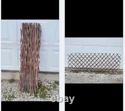 Vintage OOAK Homemade 38 Tall Expandable From 12- 83 Wood Fence Garden Decor