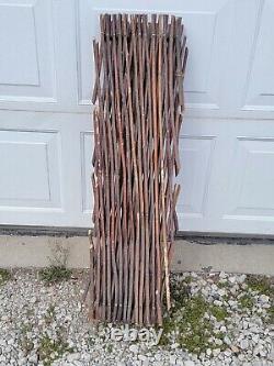 Vintage OOAK Homemade 38 Tall Expandable From 12- 83 Wood Fence Garden Decor