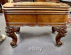 Vintage Rosewood Desk Handcrafted from Upright Piano. Repurposed Piano into DESK
