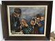 Vintage Signed Framed Oil Painting On Board From France Of Dentists Giving Exams