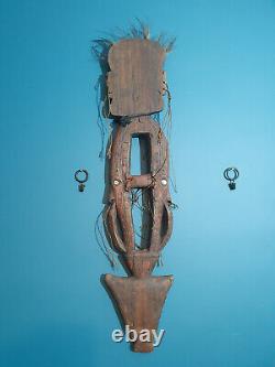 Vintage Tribal wood carving from Papua New Guinea. Bilum or food hook