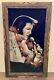 Vintage Velvet Elvis Painting In Carved Wood Frame From Mexico 23 X 14