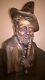 Vintage Wood Bust Of Bavarian Hunter From Oberammergau 12 Tall