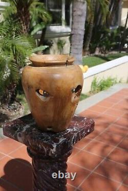 Vintage natural wood Vase hand made from Northern California by wood artist