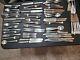 Vtg Original Plated Flatware Collection From Various Makers 123 Pcs Wood Chest