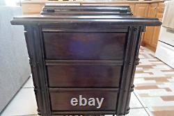 WOOD CABINET TOP with7 DRAWERS from 1924 Singer Treadle IRON BASE NOT INCLUDED