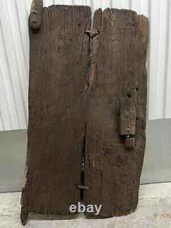 West Africa Tribal Dogon Medium Size Door Wood Carved from Mali 19 Century