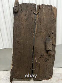 West Africa Tribal Dogon Medium Size Door Wood Carved from Mali 19 Century