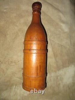 Wood Wine Bottle, Made From A Spar From The U. S. S. Constitution, 1797/1927