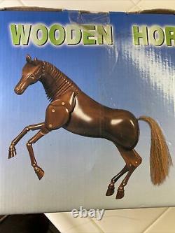 Wooden Horse Wh-12manikin-the Horse Made From Alniphyllum Fortunet Rare