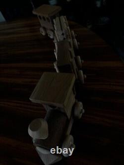 Wooden Train Set From 2009 4 Piece, One Of One Original Set