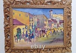World's Most Beautiful Uruguay Original Signed Oil Painting Framed