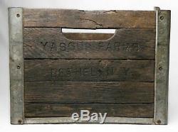 YASGUR FARMS Vintage Milk Crate, from the WOODSTOCK FESTIVAL SITE, Bethel, NY