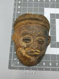 Yoruba Carved Wooden Face Mask Nigerian African From Nyc Gallery